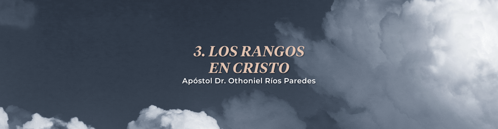 Los Rangos En Cristo