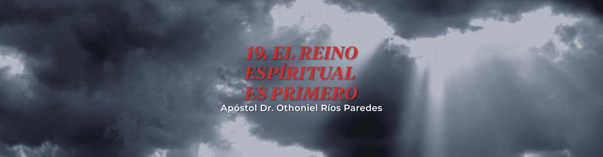 El Reino Espiritual Es Primero